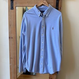 Polo Ralph Lauren Knit Oxford Button-Down Shirt Size LTall